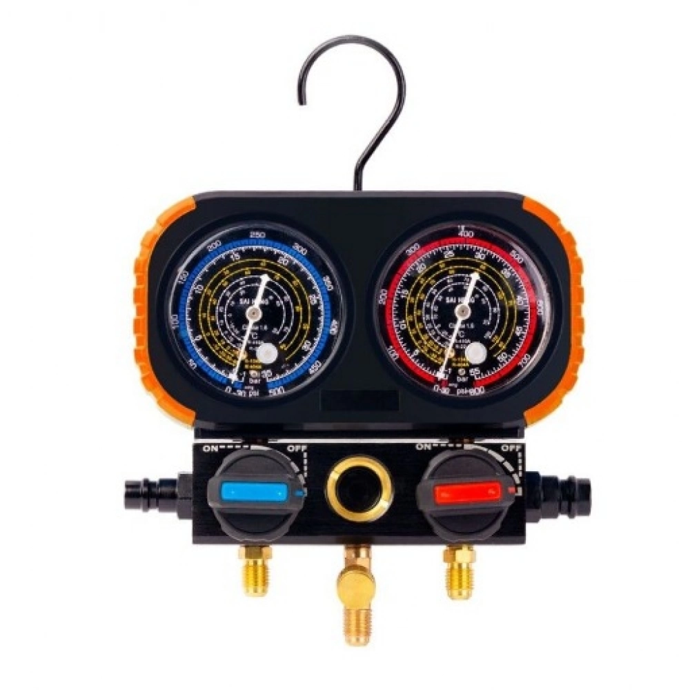 MANIFOLD 2 VIAS PREMIUM R134A/R22/R32/R410A