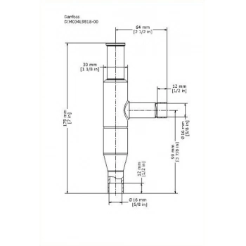VALVULA REG. PRESSAO DANFOSS KVL15 CRO 5/8 SOLDA