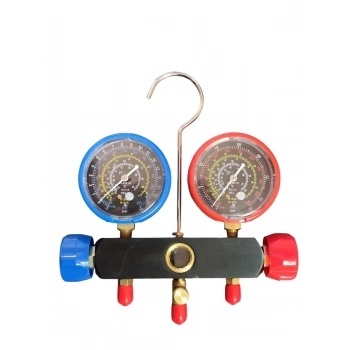 CONJUNTO DE MANIFOLD CORPO EM ALUMÍNIO R22 - R134A - R404 - R407