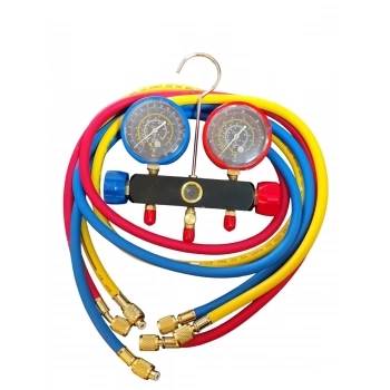 CONJUNTO DE MANIFOLD CORPO EM ALUMÍNIO R22 - R134A - R404 - R407