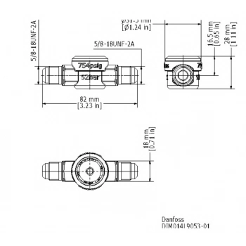 VISOR DE LIQUIDO SGI DANFOSS 10 3/8 R